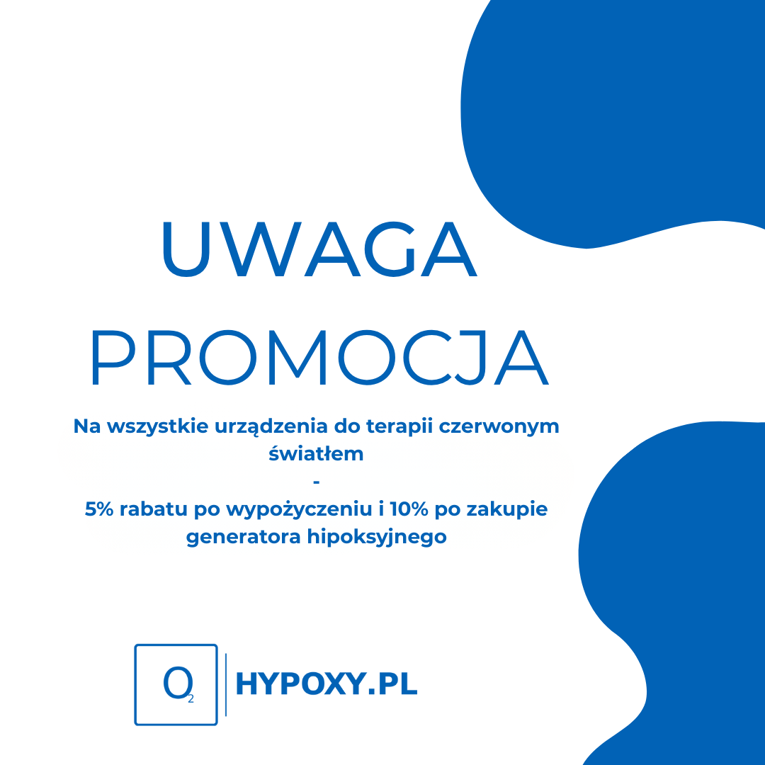 Połącz hipoksję z terapią czerwonym światłem i skorzystaj z rabatu na urządzenia RLT
